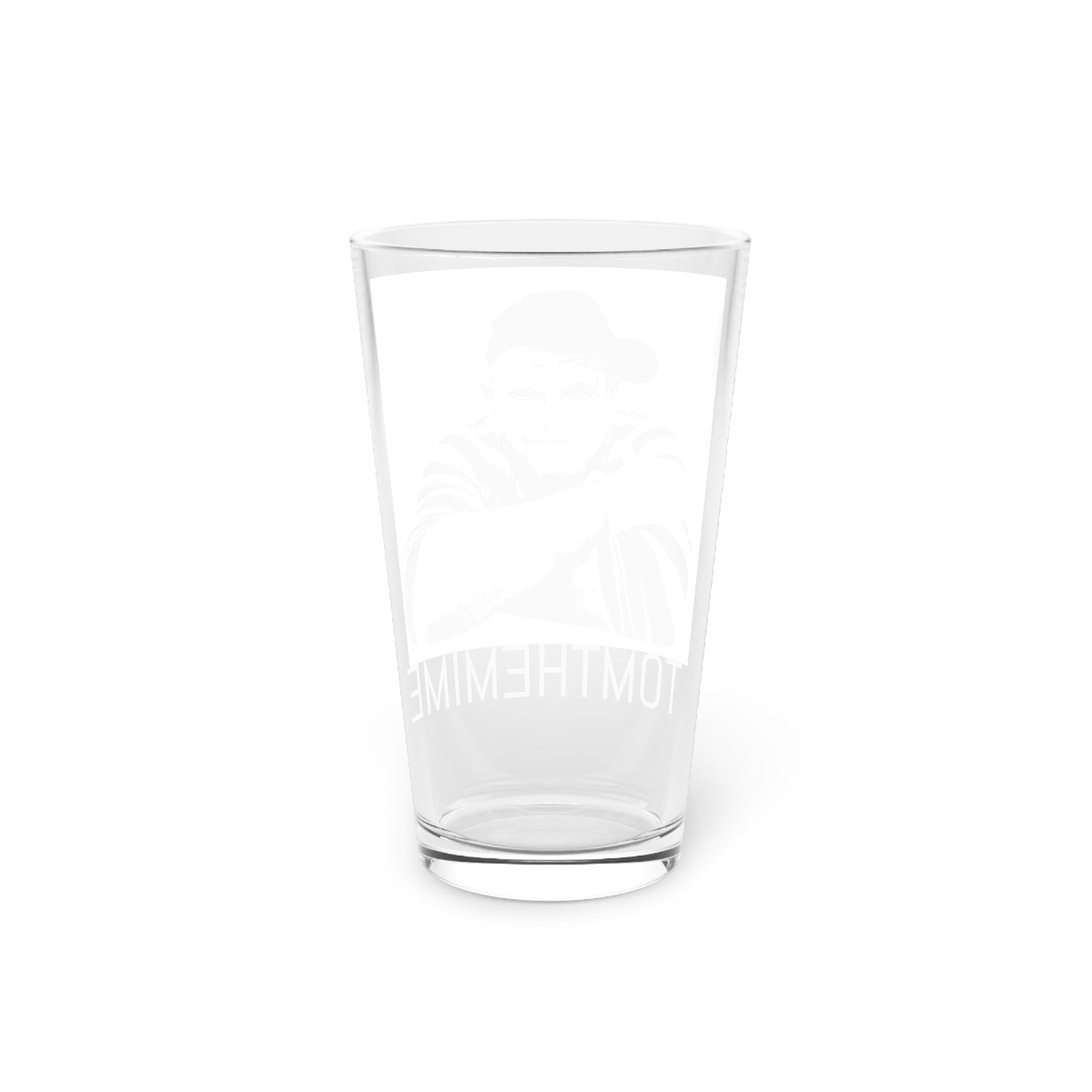 Funny Mime Pint Glass - 16oz, Perfect Gift for Beer Lovers & Party Decor