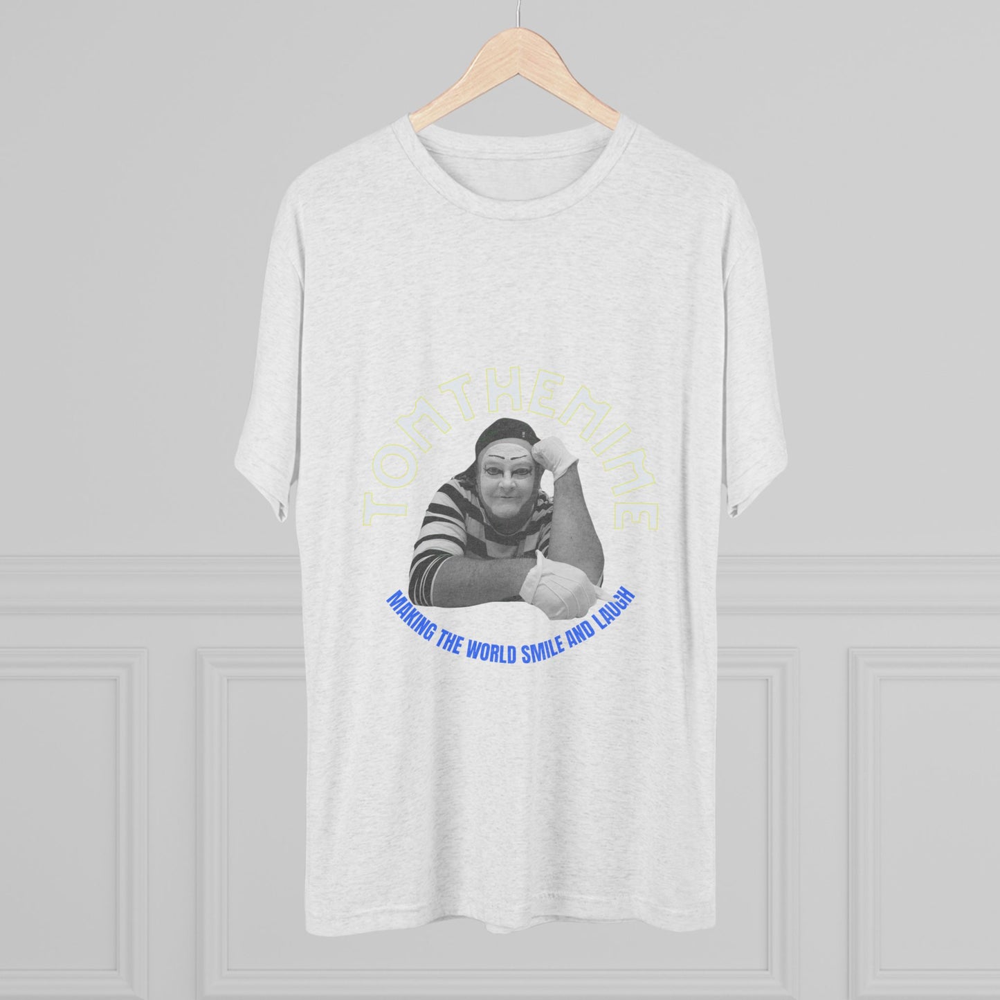 Unisex Tri-Blend Crew Tee - Making the World Smile Design