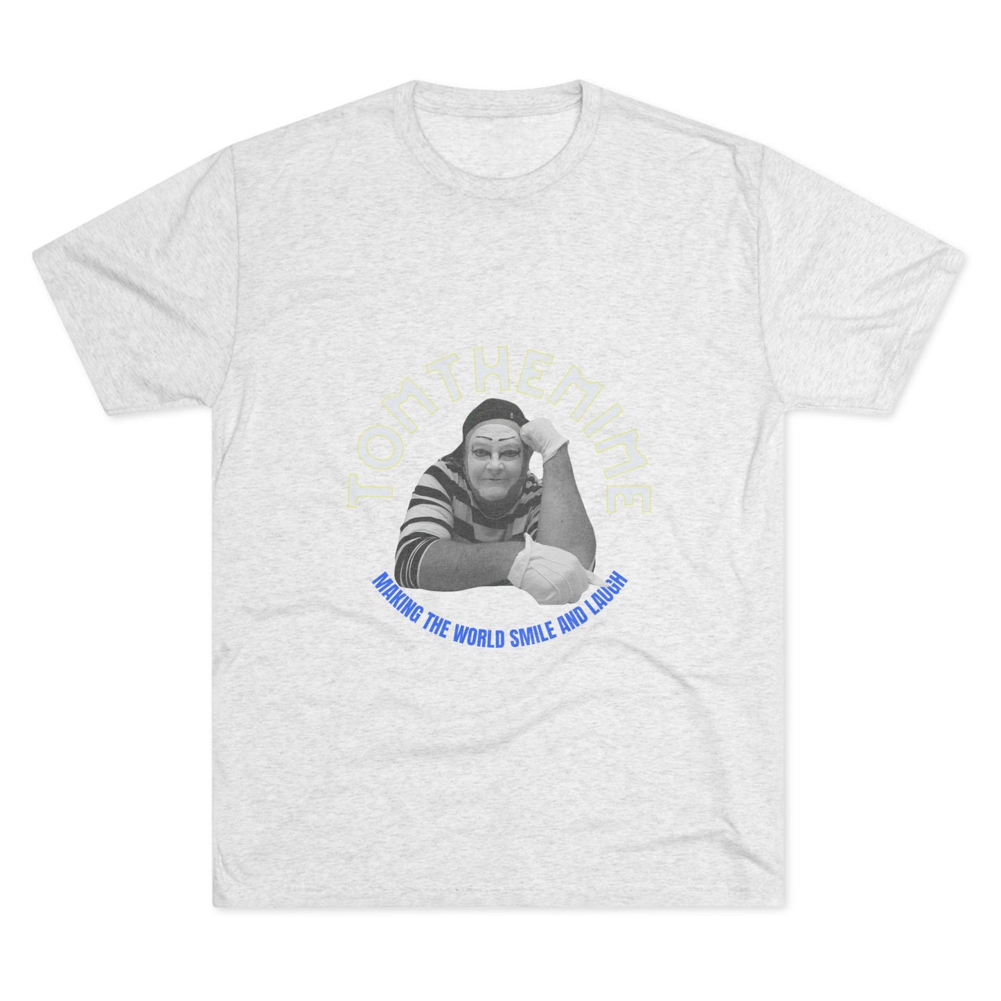 Unisex Tri-Blend Crew Tee - Making the World Smile Design