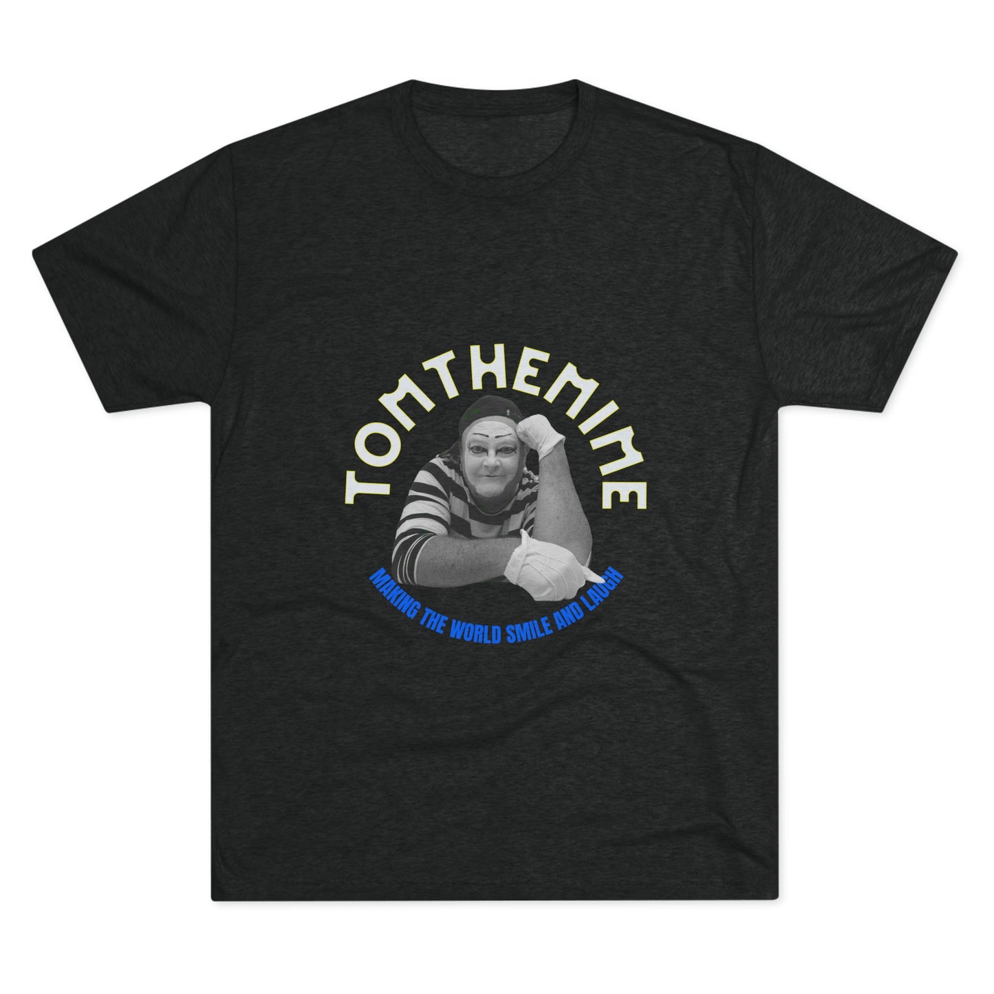 Unisex Tri-Blend Crew Tee - Making the World Smile Design