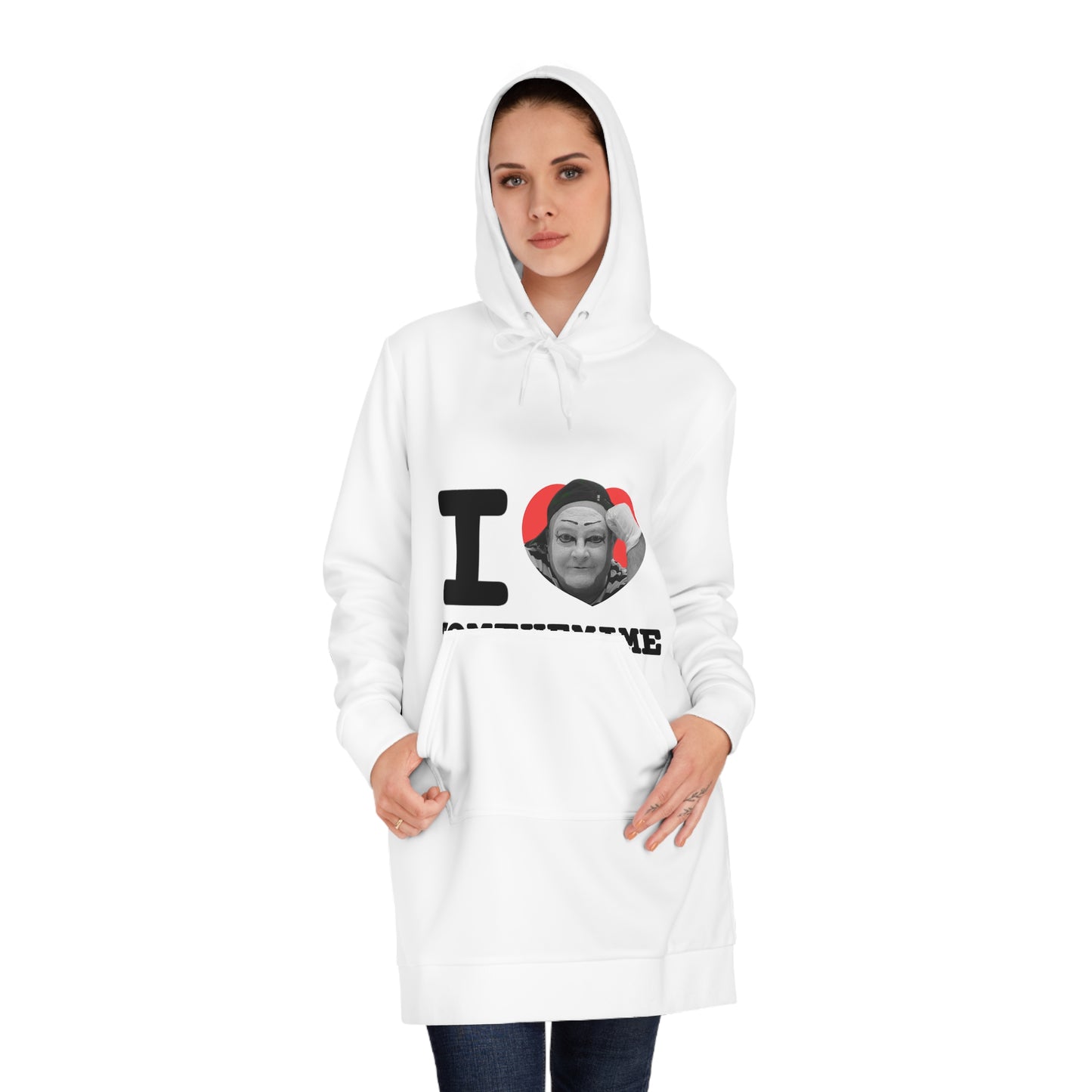I Love Tones Hoodie Dress for Women - Comfy and Chic Casual Wear