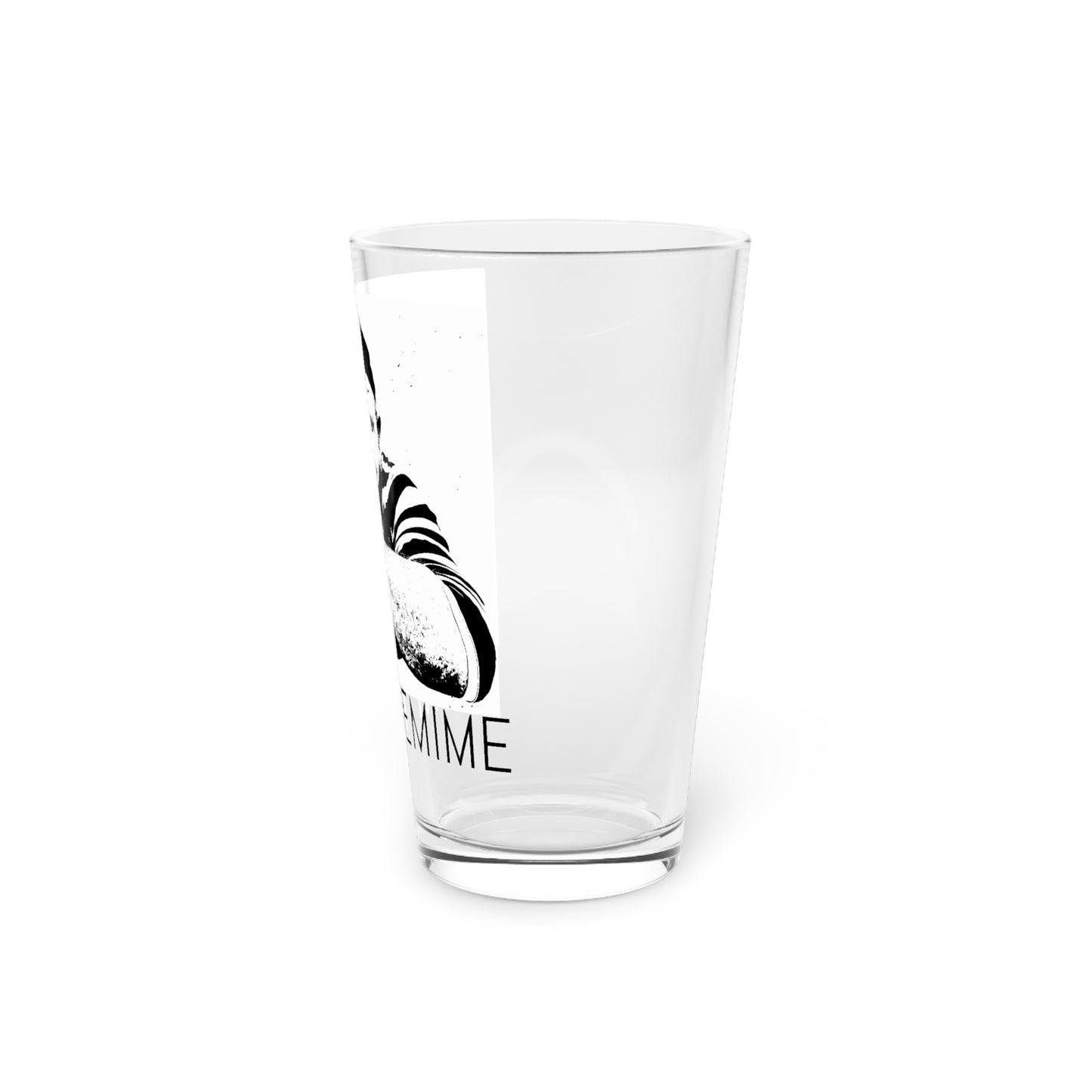 Funny Mime Pint Glass - 16oz, Perfect Gift for Beer Lovers & Party Decor