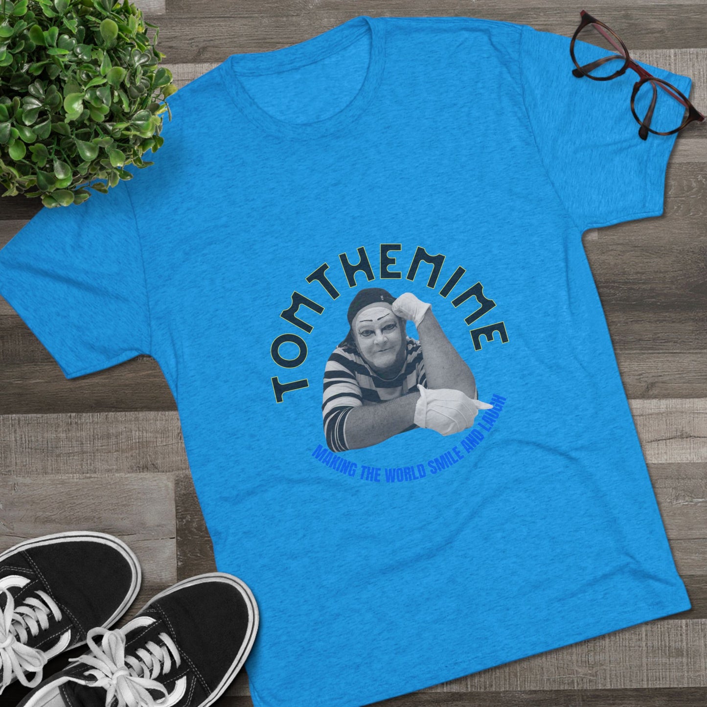 Unisex Tri-Blend Crew Tee - "Making the World Smile" Inspirational Shirt