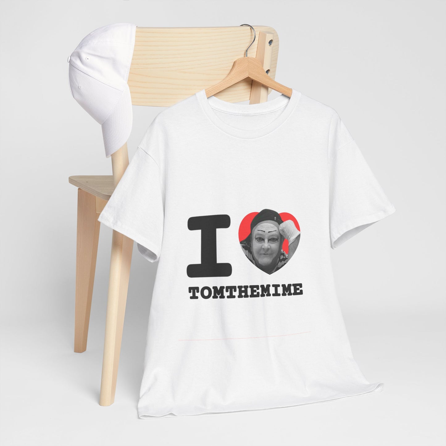 I Love Tomthemime Unisex Heavy Cotton Tee - Fun Graphic T-Shirt for Comedy Lovers