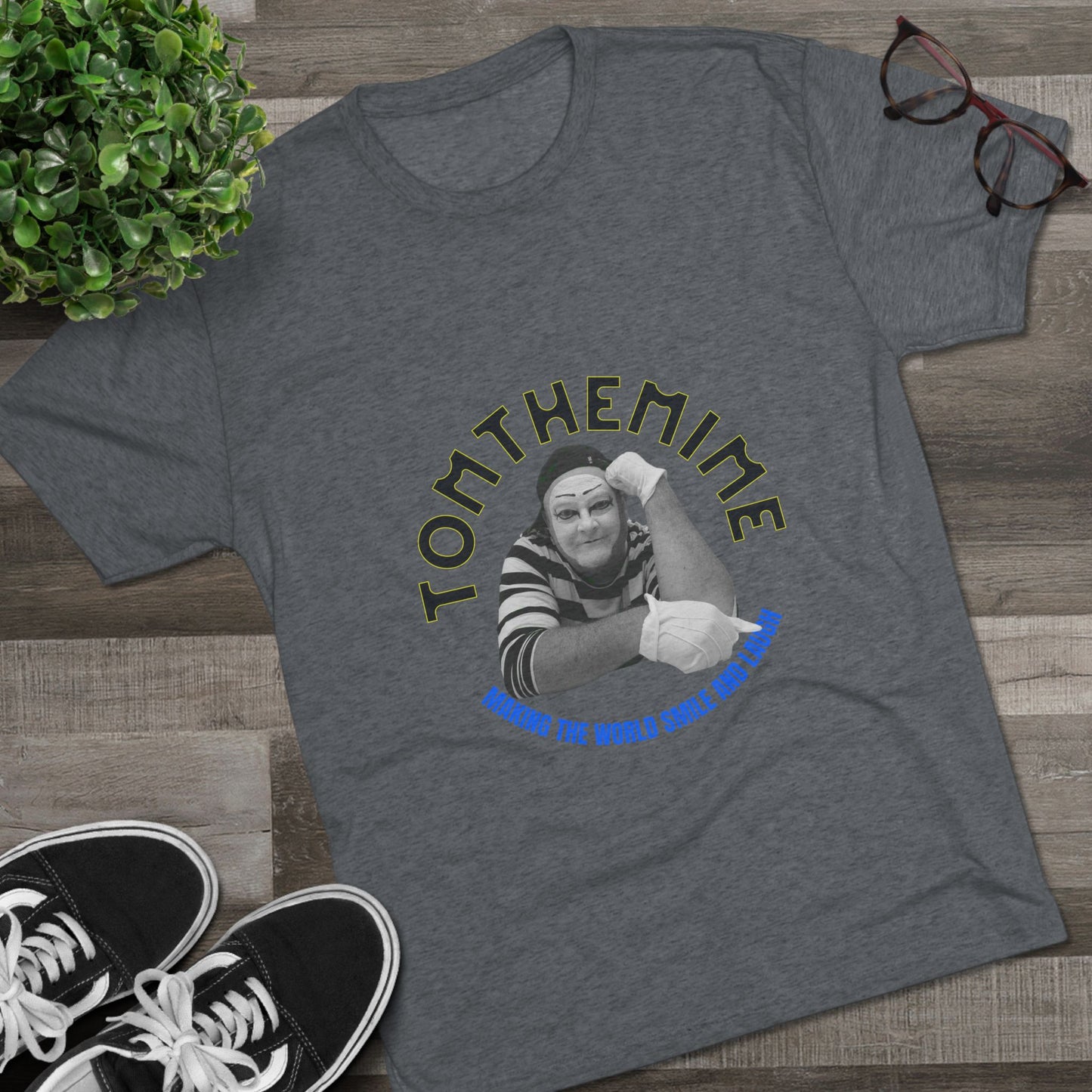 Unisex Tri-Blend Crew Tee - "Making the World Smile" Inspirational Shirt