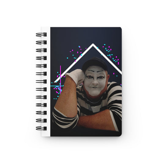 Whimsical Clown Spiral Bound Journal – Creative Notebook for Artists and Dreamers