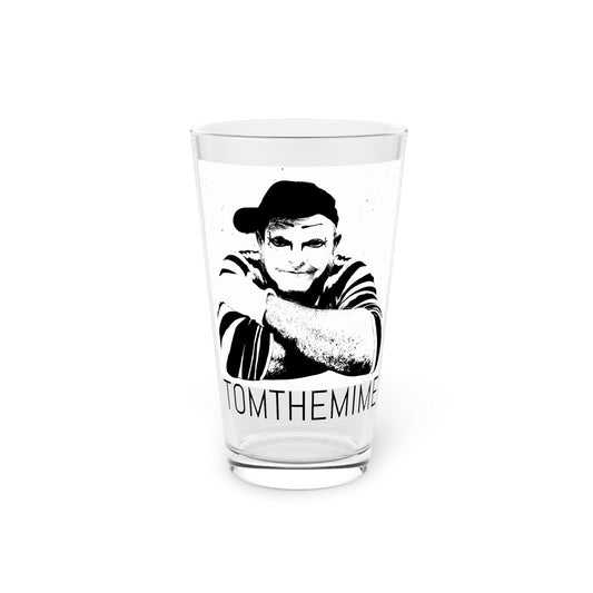 Funny Mime Pint Glass - 16oz, Perfect Gift for Beer Lovers & Party Decor