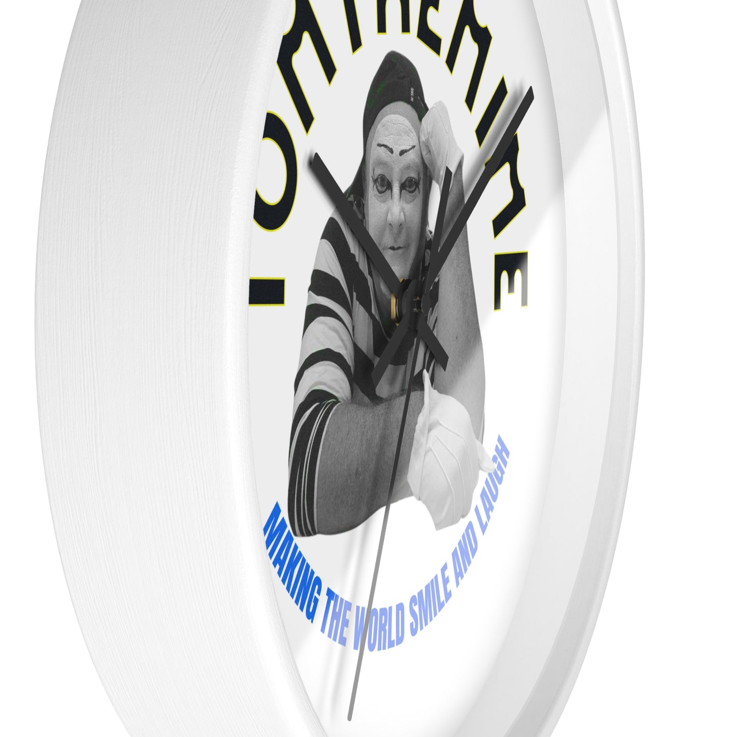 Tomthemime Wall Clock - Brighten Your Day with Humor | Unique Gift for Clowns & Performers