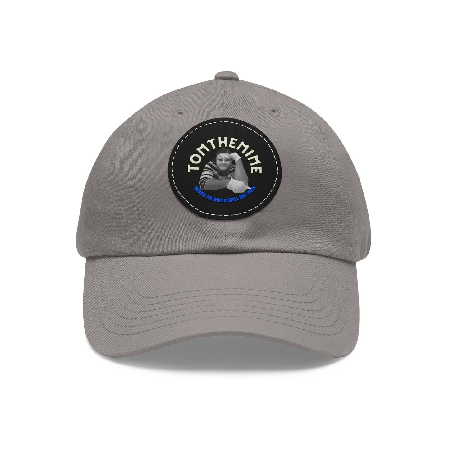 Stylish Dad Hat with Round Leather Patch - Perfect Gift for Dads