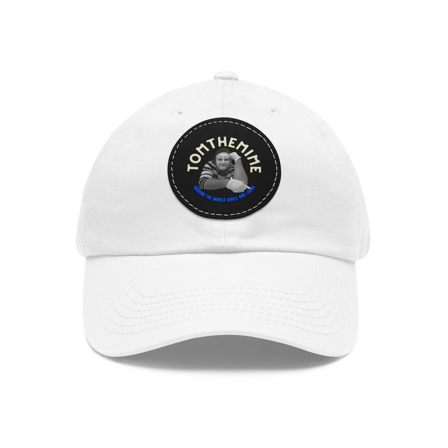 Stylish Dad Hat with Round Leather Patch - Perfect Gift for Dads