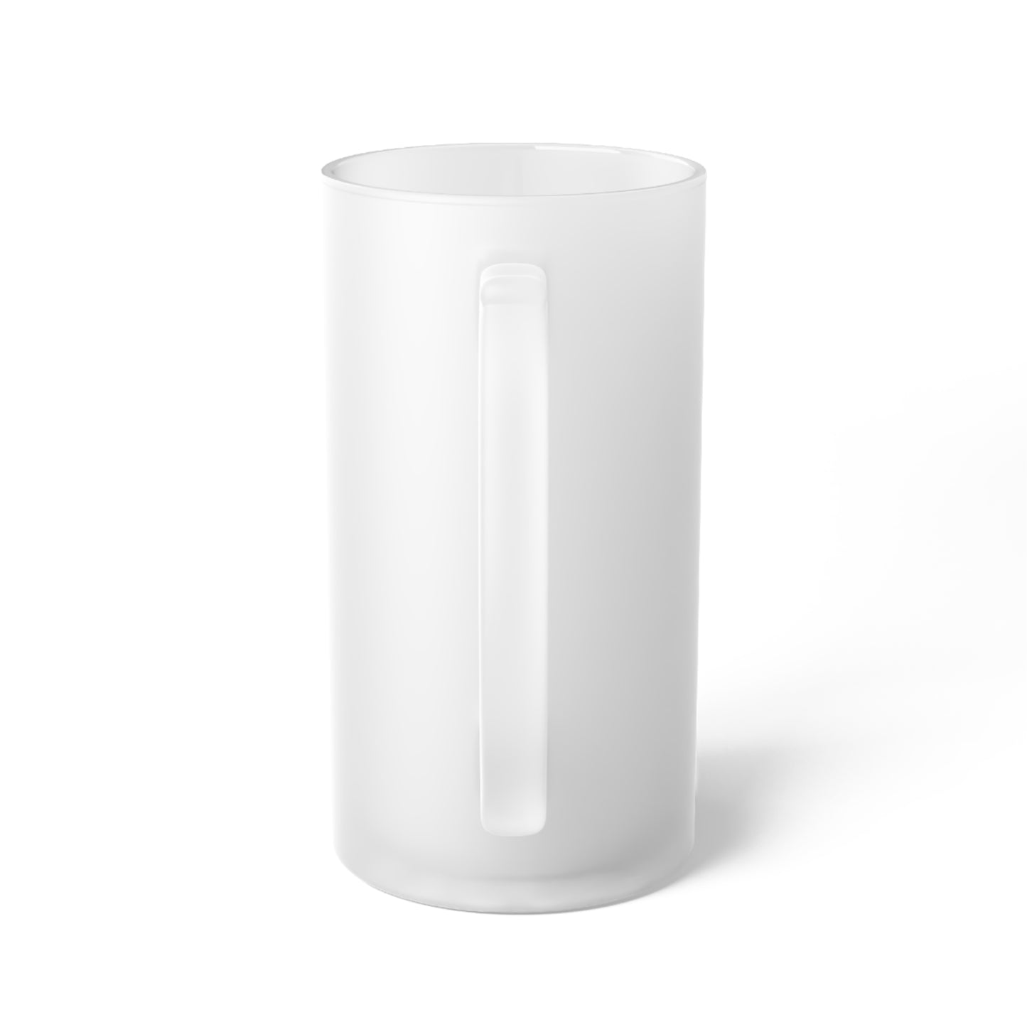 Custom Frosted Glass Beer Mug - Perfect Gift for Comedy Lovers - Unique Design Featuring 'Tom the Mime'