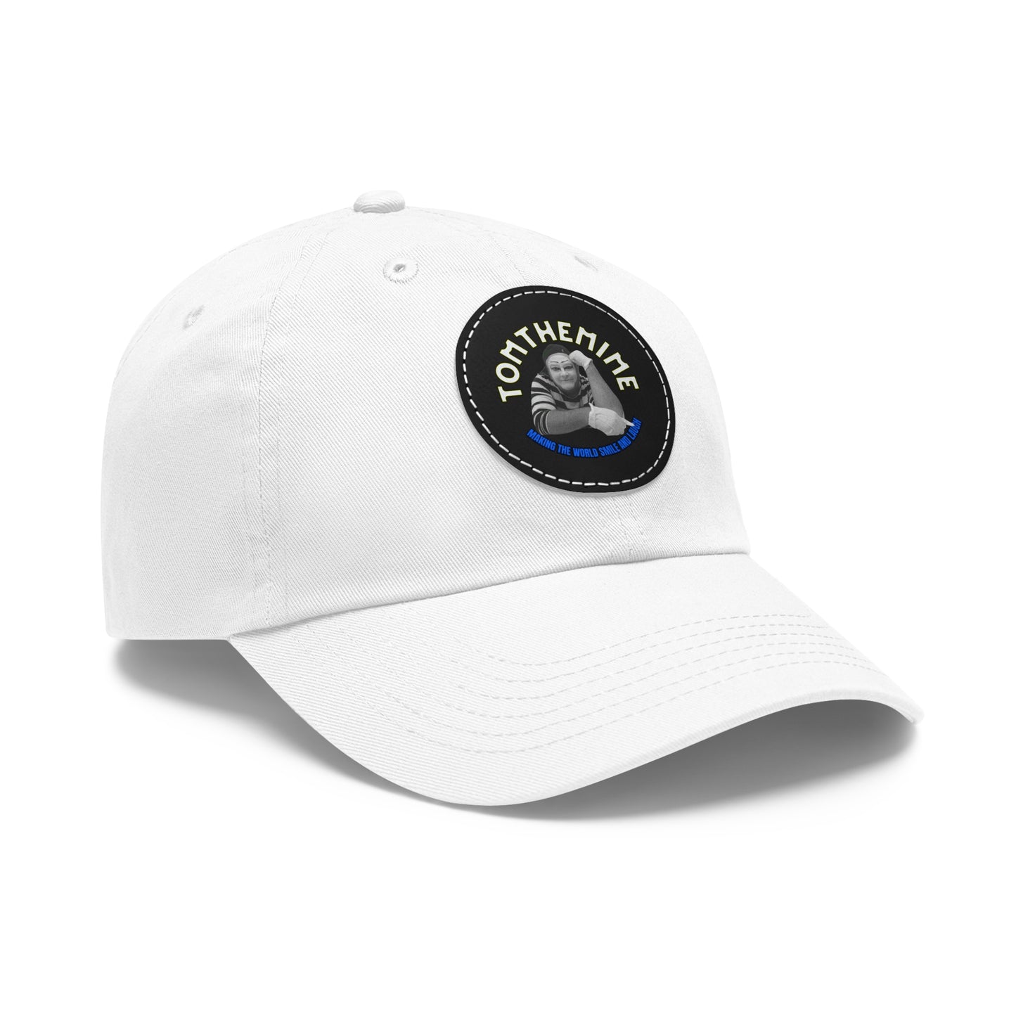 Stylish Dad Hat with Round Leather Patch - Perfect Gift for Dads