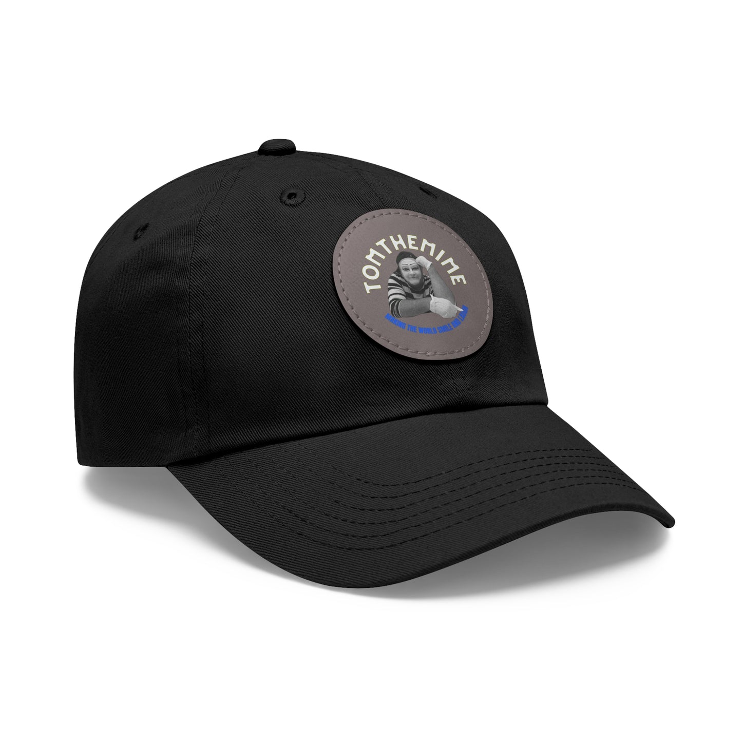 Stylish Dad Hat with Round Leather Patch - Perfect Gift for Dads