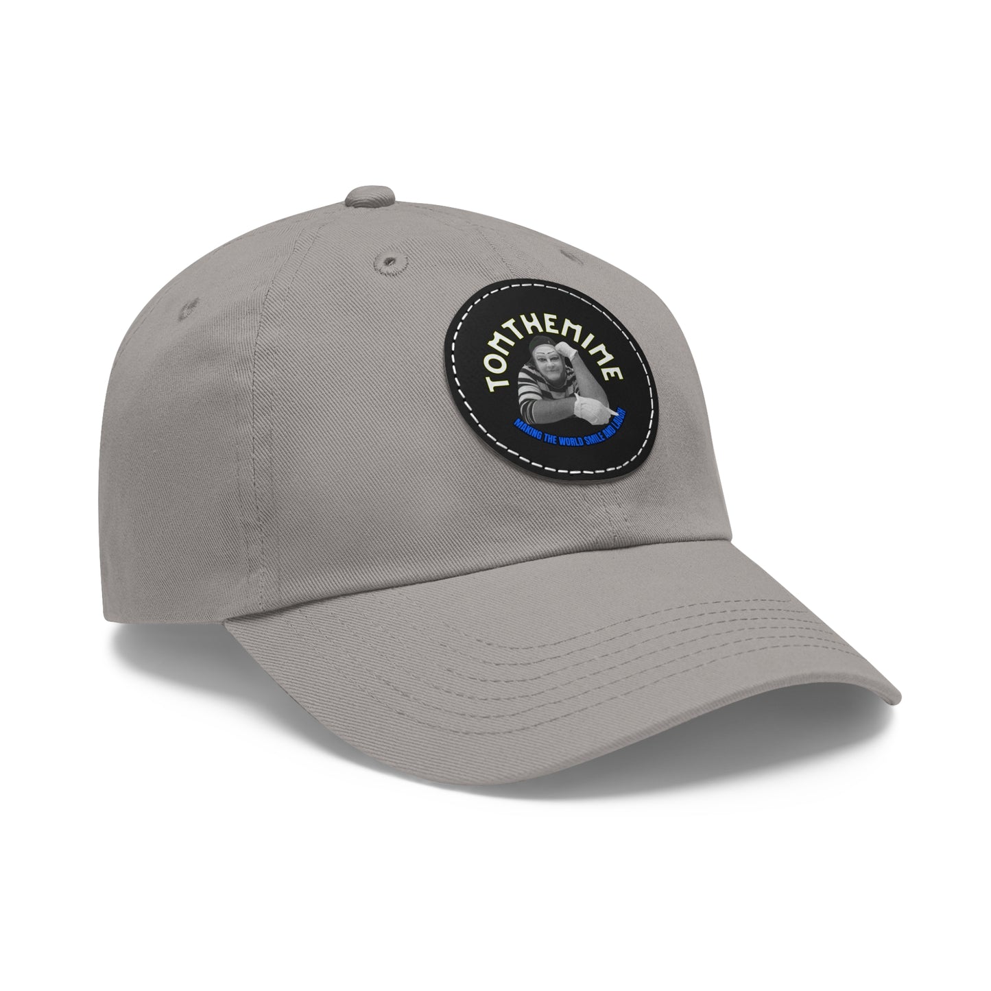 Stylish Dad Hat with Round Leather Patch - Perfect Gift for Dads