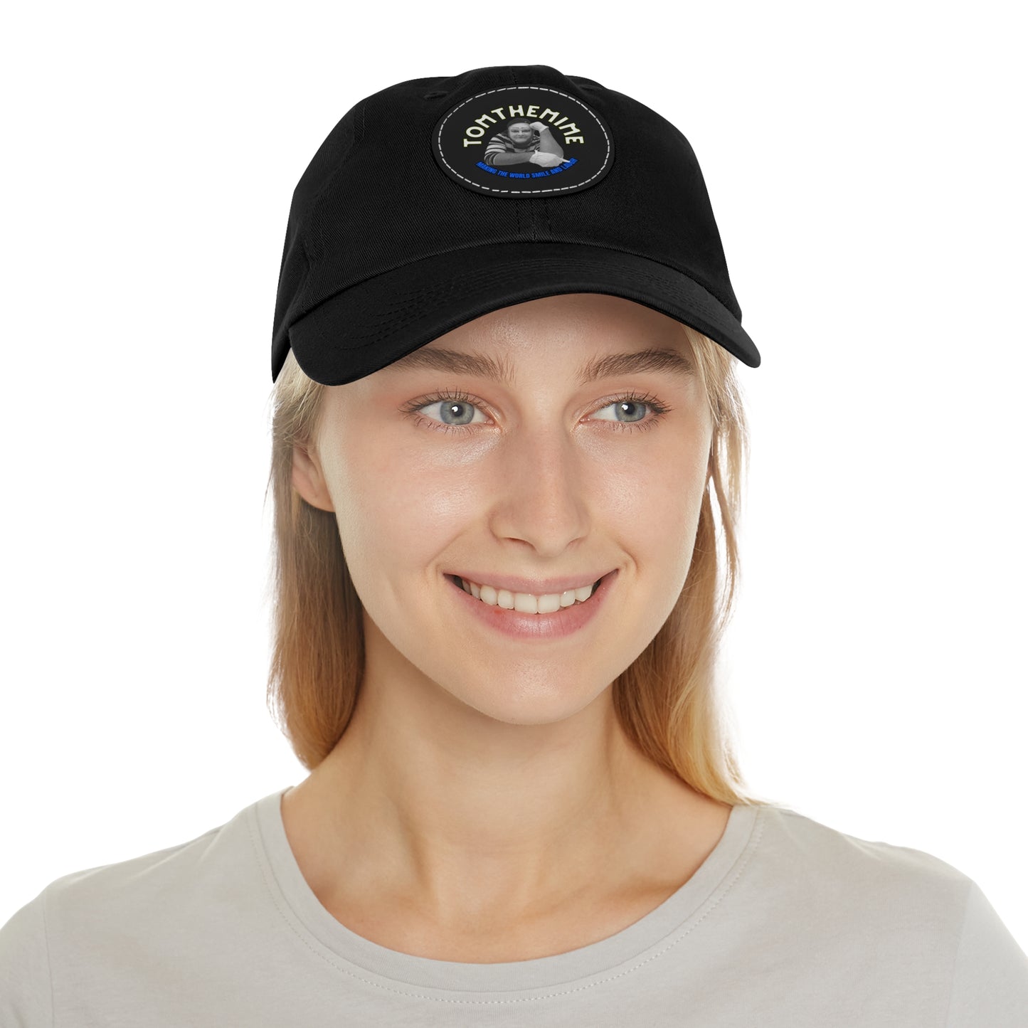 Stylish Dad Hat with Round Leather Patch - Perfect Gift for Dads