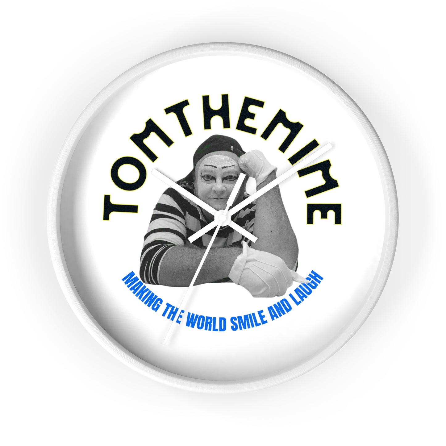 Tomthemime Wall Clock - Brighten Your Day with Humor | Unique Gift for Clowns & Performers