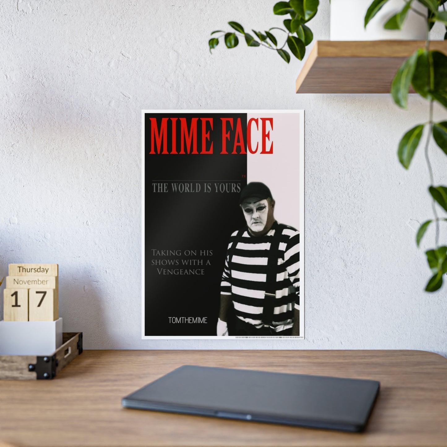 Vengeful Mime Gloss Poster - Unique Art Print for Decoration