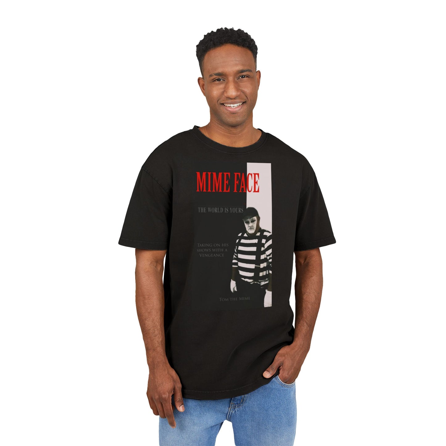 Men's Acid Washed Heavy Oversize Tee