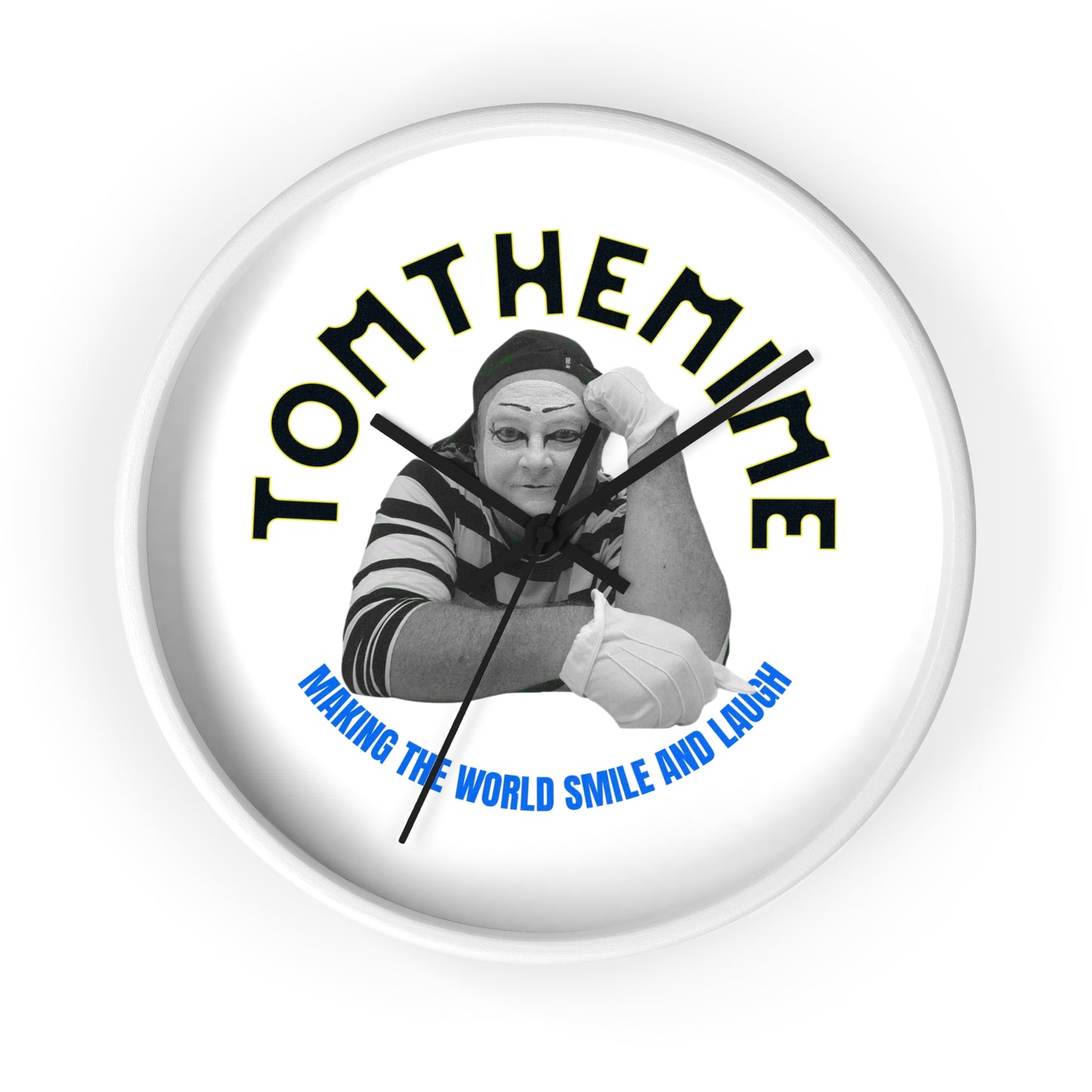 Tomthemime Wall Clock - Brighten Your Day with Humor | Unique Gift for Clowns & Performers