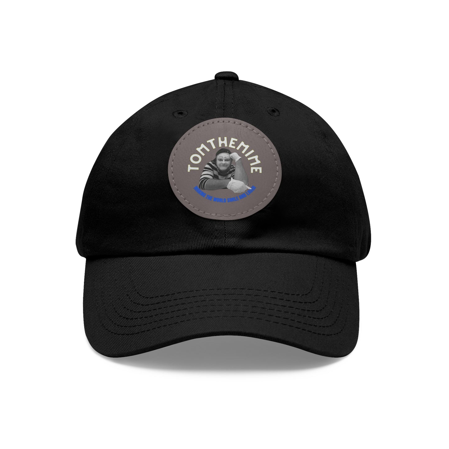 Stylish Dad Hat with Round Leather Patch - Perfect Gift for Dads