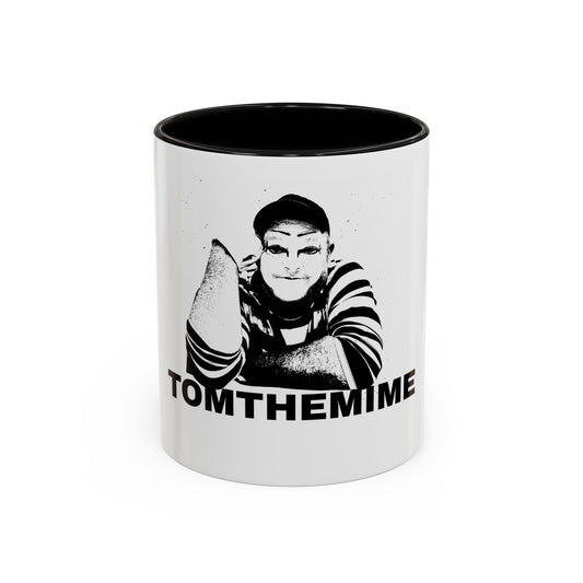 Funny Tom the Mime Accent Coffee Mug - 11/15oz Black Handle