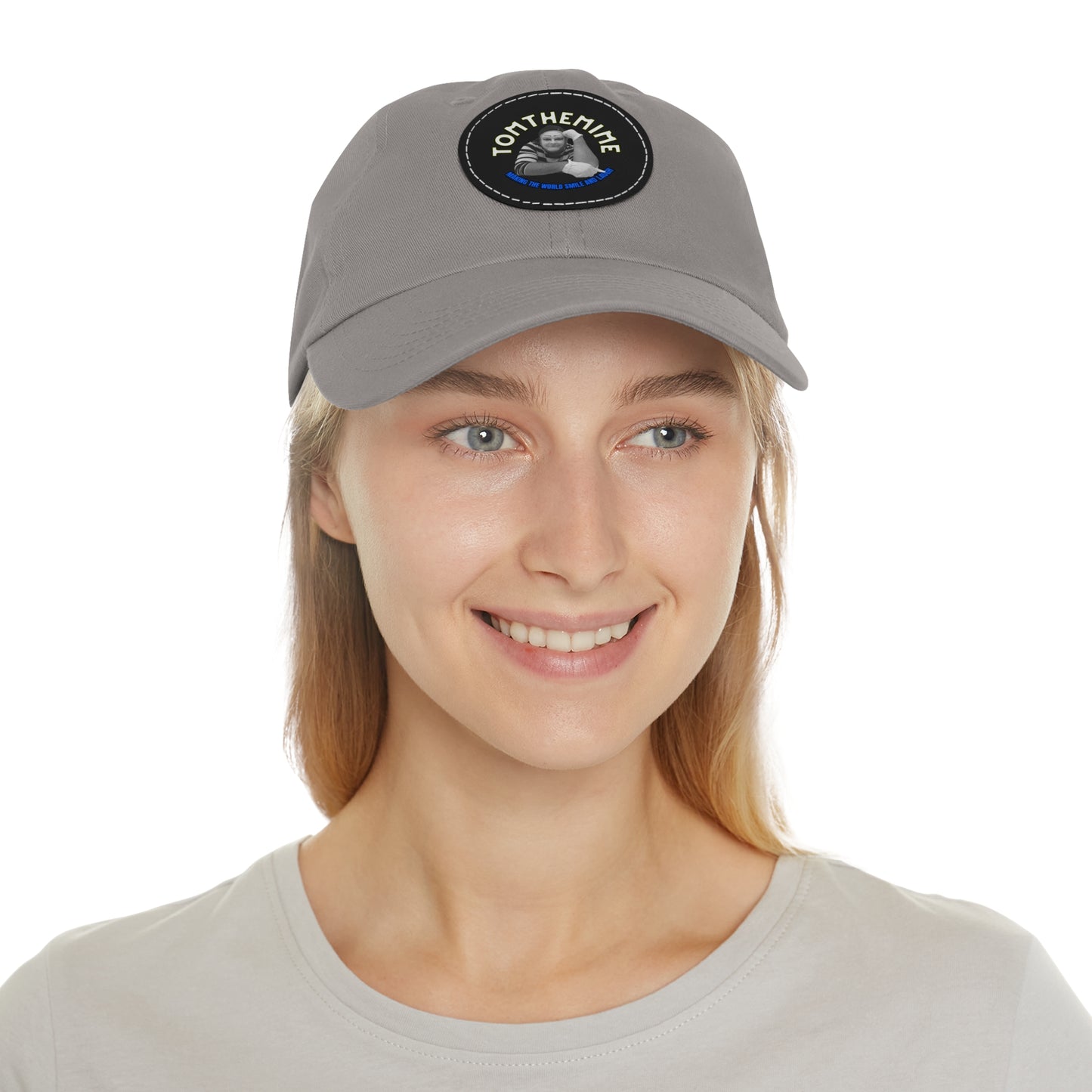 Stylish Dad Hat with Round Leather Patch - Perfect Gift for Dads