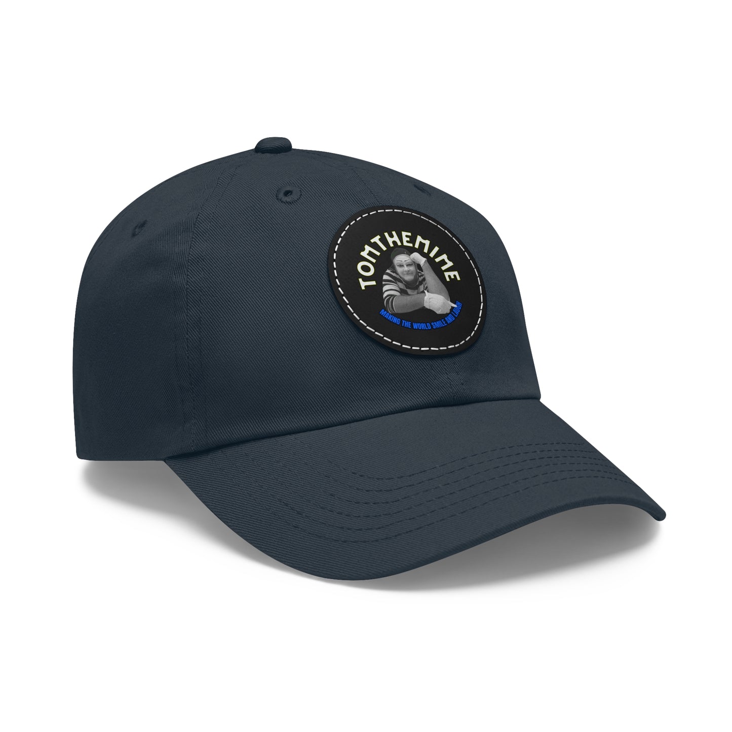 Stylish Dad Hat with Round Leather Patch - Perfect Gift for Dads