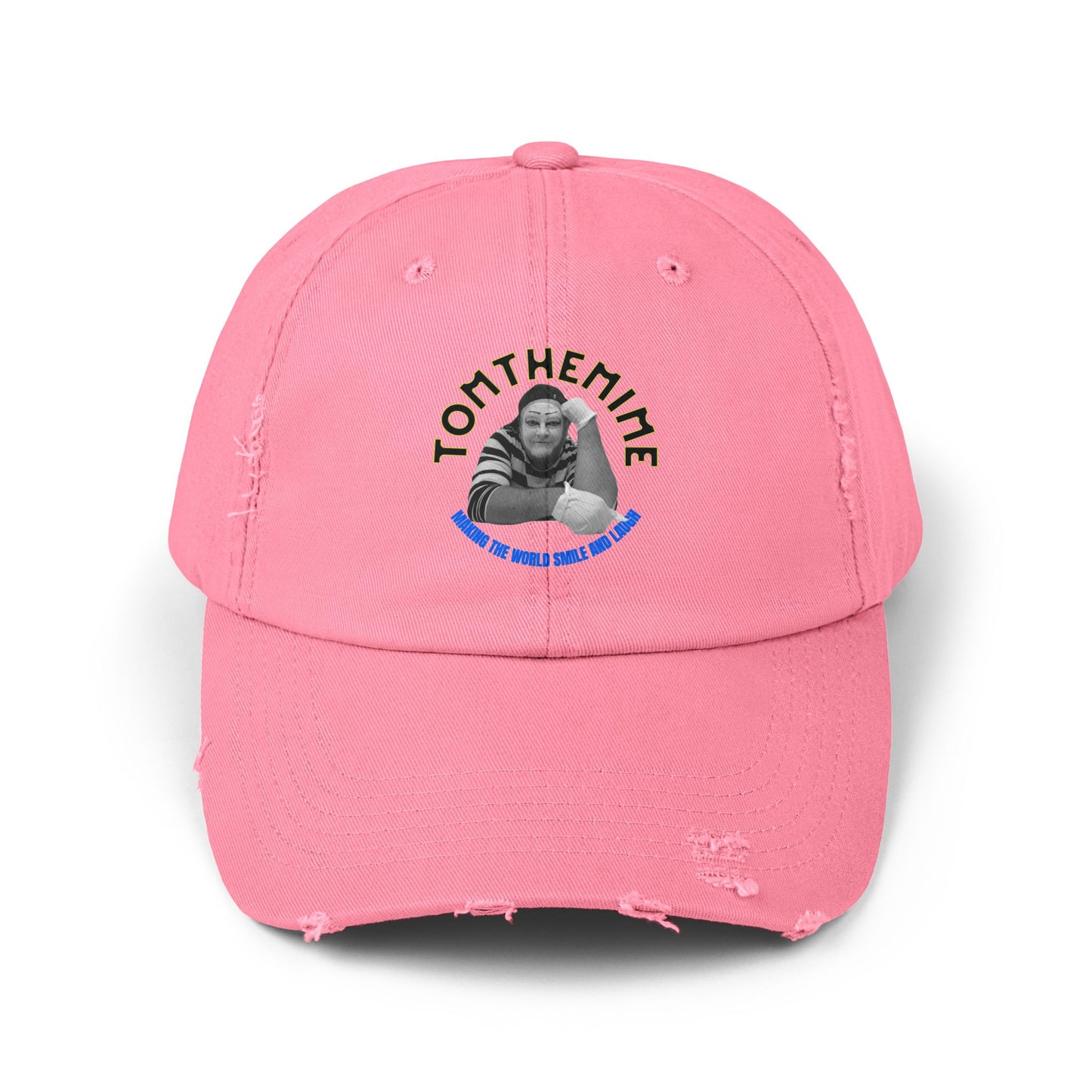 Unisex Distressed Cap - Vintage Inspired Hat with Fun Graphic Design