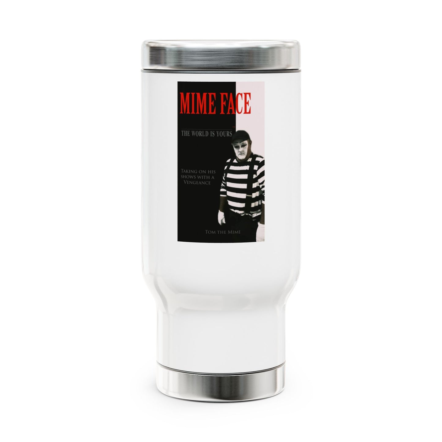 Stainless Steel Travel Mug with Handle, 14oz