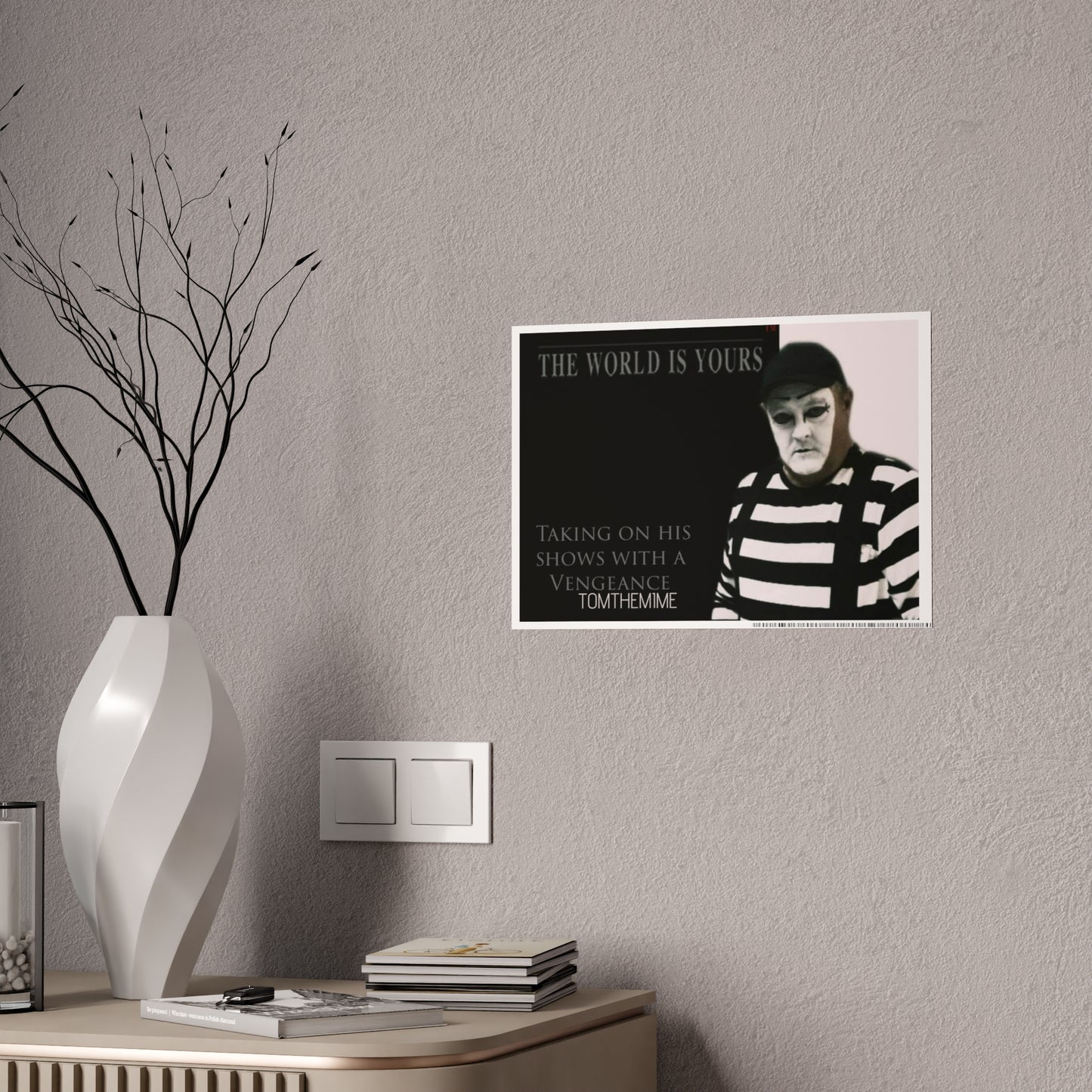 Vengeful Mime Gloss Poster - Unique Art Print for Decoration